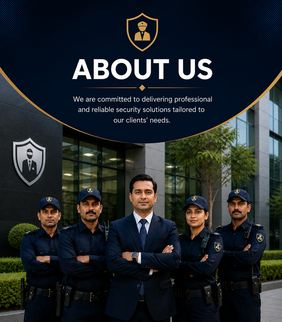 Professional security planning meeting